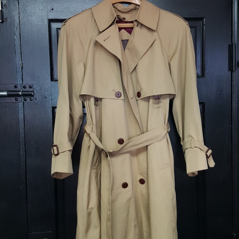ETIENNE AIGNER full length trench coat vintage